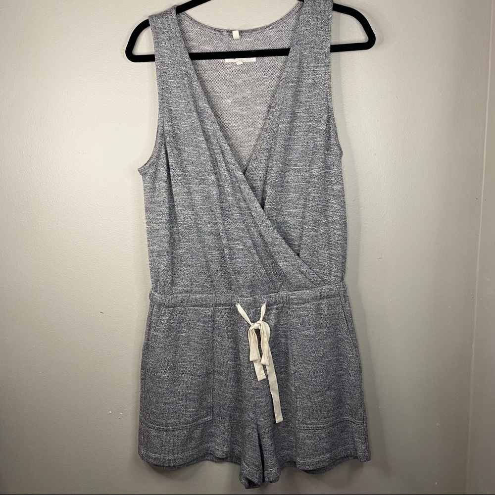 Lou & Grey Lightweight Terry Drawstring Romper - image 3